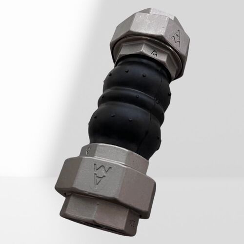 埃美柯9767P不锈钢丝扣橡胶软连接内丝螺纹风机软管DN15-50