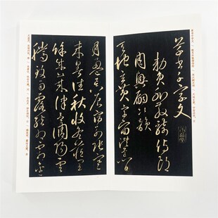 卷菱湖细草千字文 原拓复刻高清微喷复刻手工经折装饰字画