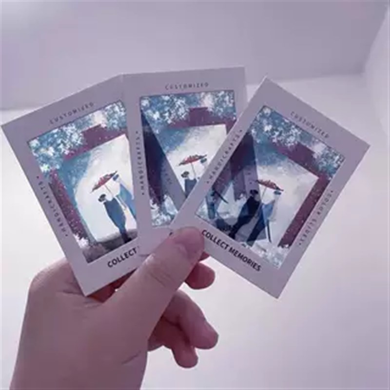 拍立得透明反转胶片定制明信片明星动漫周边小卡自印纸夹不限图