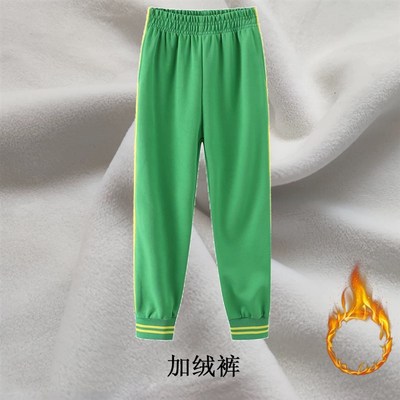 番禺区小学生校服新款秋冬加绒外套绿色长裤短袖短裤夏天薄款