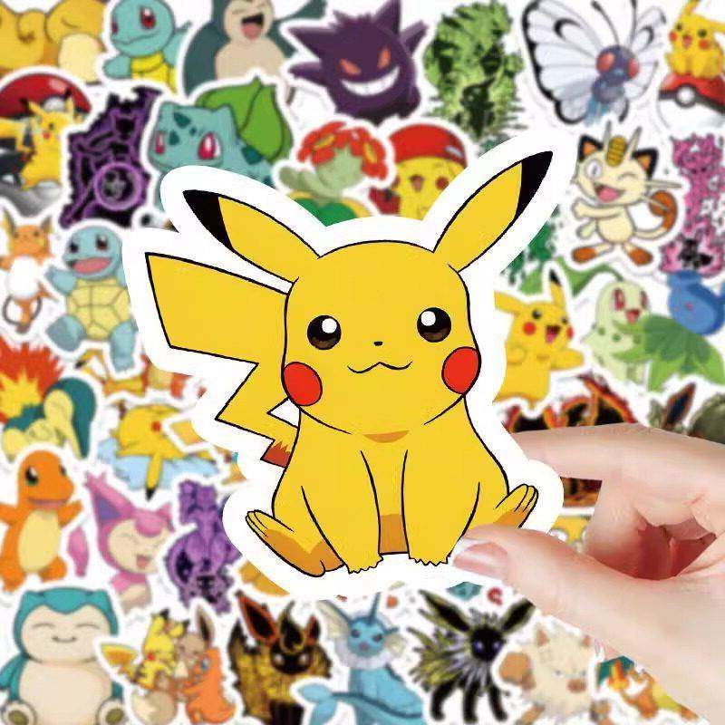 101张皮卡丘行李箱贴纸卡通动漫笔记本电脑滑板吉他装饰贴画防水