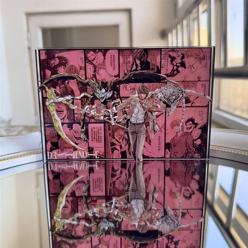 弥海砂L亚克力水晶砖死亡笔记夜神月谷子生日砖周边礼物