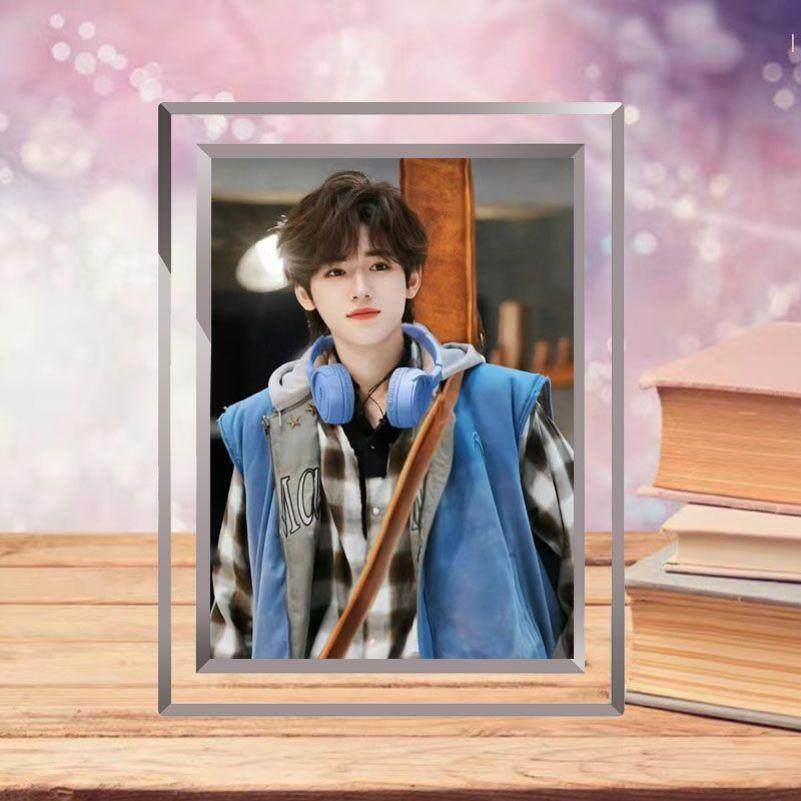 新款宋亚轩TNT时代少年团玻璃照片相框6寸水晶框相架桌面摆件礼品