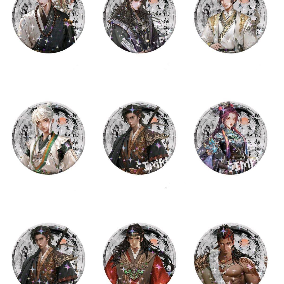 牧神记村长药师哑巴司婆婆谷子吧唧精美胸针徽章摆件