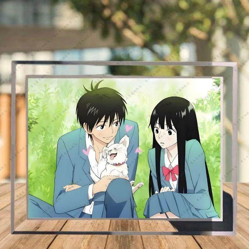 好想告诉你纯爱周边水晶玻璃相框房间桌面摆件可横竖摆台收藏