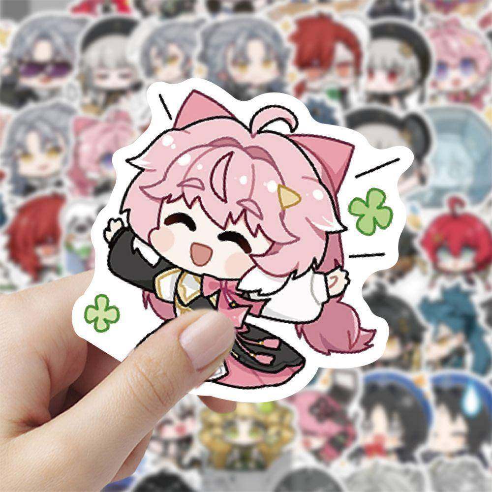 120张卡通Q版鸣潮Q版表情包可爱贴纸周边二次元爆款可爱贴画防水