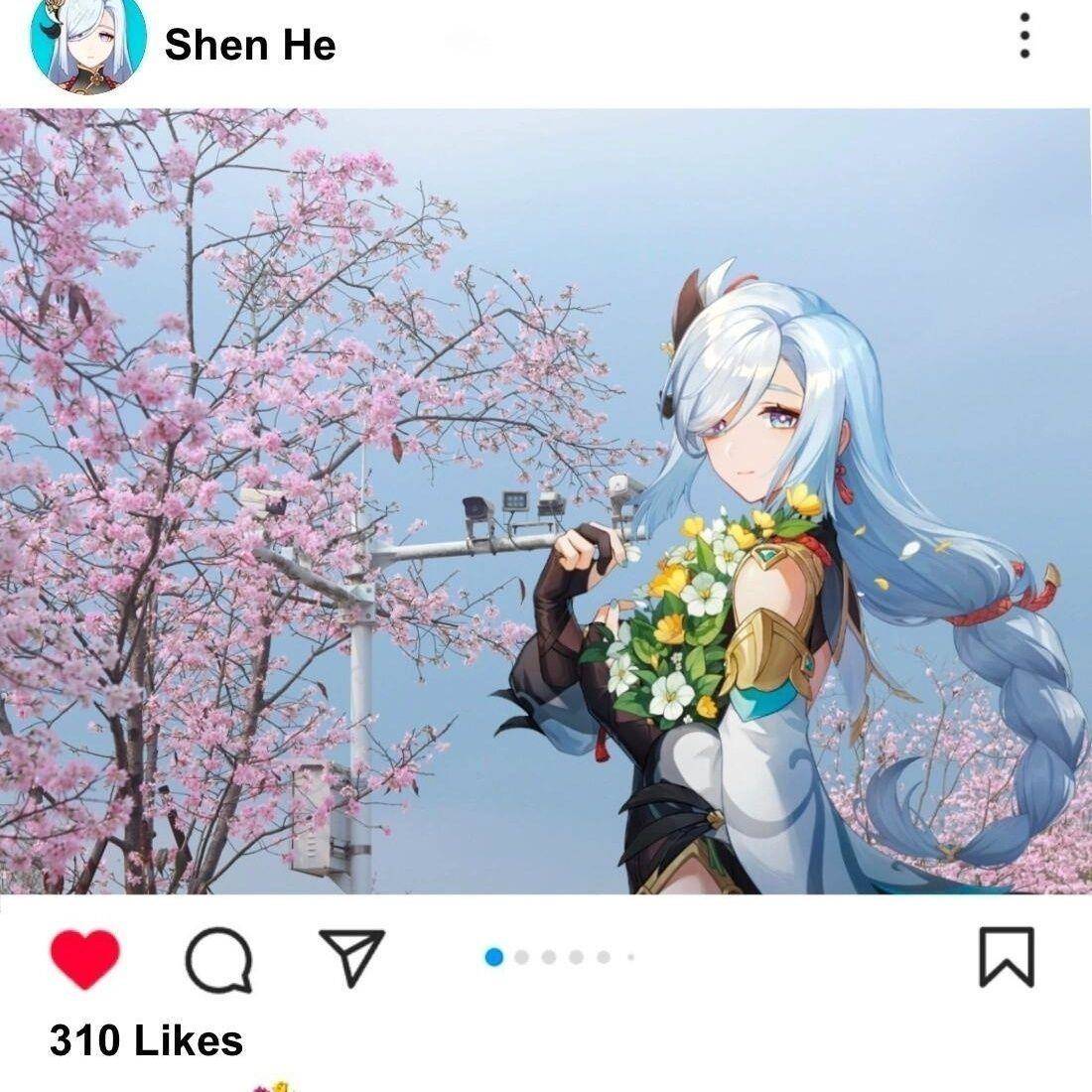 新款原神申鹤透卡亚克力拍照合影卡送朋友闺蜜