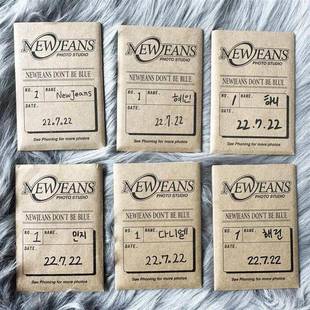 newjeans鲸出道专辑小卡个人专辑小卡OMG个人专辑小卡金玟池