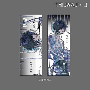 死亡笔记动漫游戏同人周边L双闪吧唧小卡贴纸明信片镭射票礼包