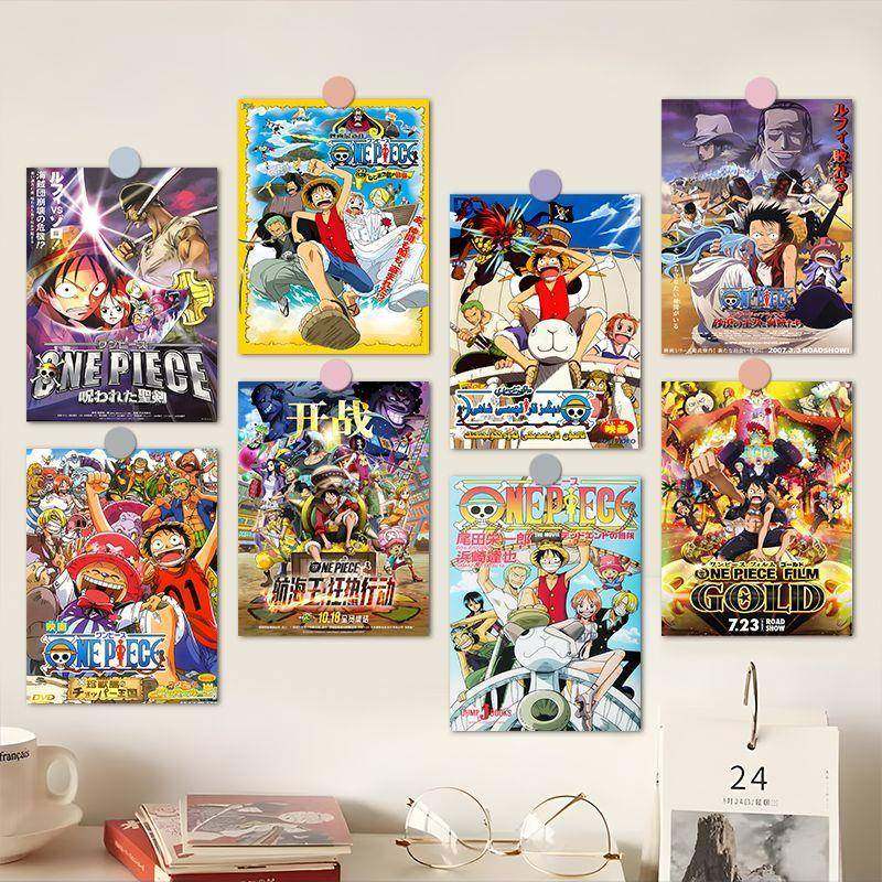 适用海贼王海报杂志封面贴墙日漫航海王路飞周边宿舍房间拍照装饰