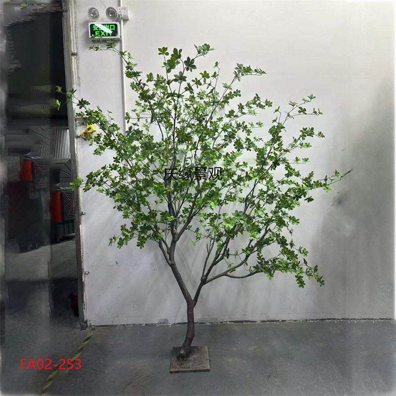 仿真吊钟树装饰茶室书店民宿酒店布景道具假绿植米兰树摆件假树