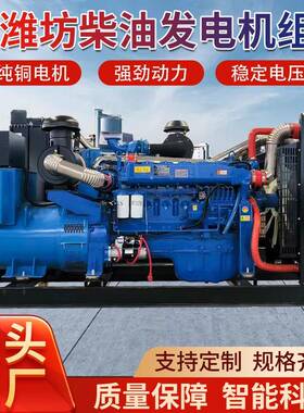 潍坊柴油发电机组20KW30千瓦75kw150KW200kwATS四保护备用电源
