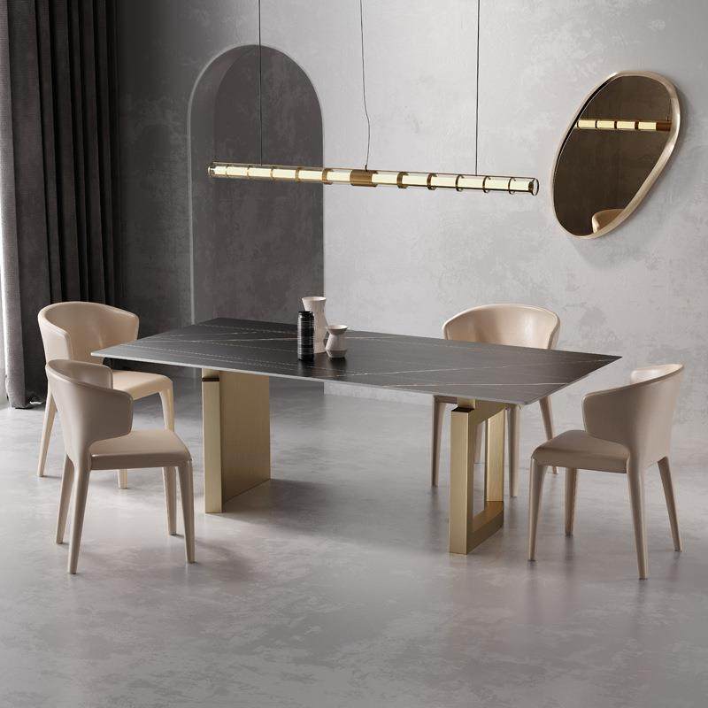 意大利轻奢不锈钢岩板餐桌现代简约小户型长方形家用高端别墅饭桌,纺织面料/辅料/配套,纺织机械配件,淘宝优惠券,粉丝福利购,淘宝优惠卷