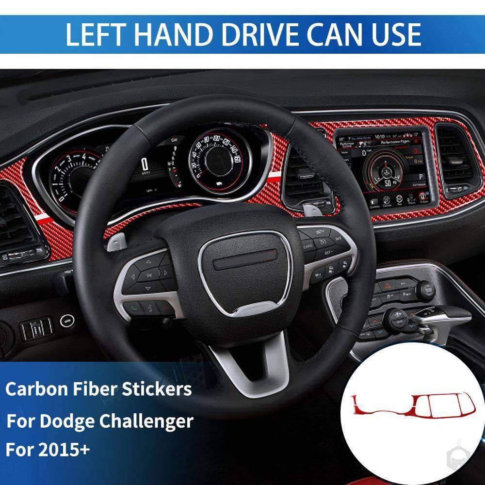 适用于道奇新挑战者Challenge碳纤内饰改装中控仪表面板装饰框贴,基础建材,脚轮/万向轮,淘宝优惠券,粉丝福利购,淘宝优惠卷