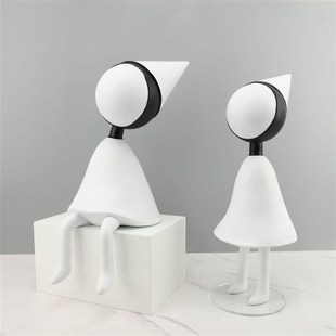 摆件客厅树脂现代卡通人物饰品家居样板房纪念碑谷V艾达电视柜玄