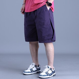 机能风工装 短裤 男装 大码 直筒中裤 男士 美式 夏季 休闲百搭宽松五分裤