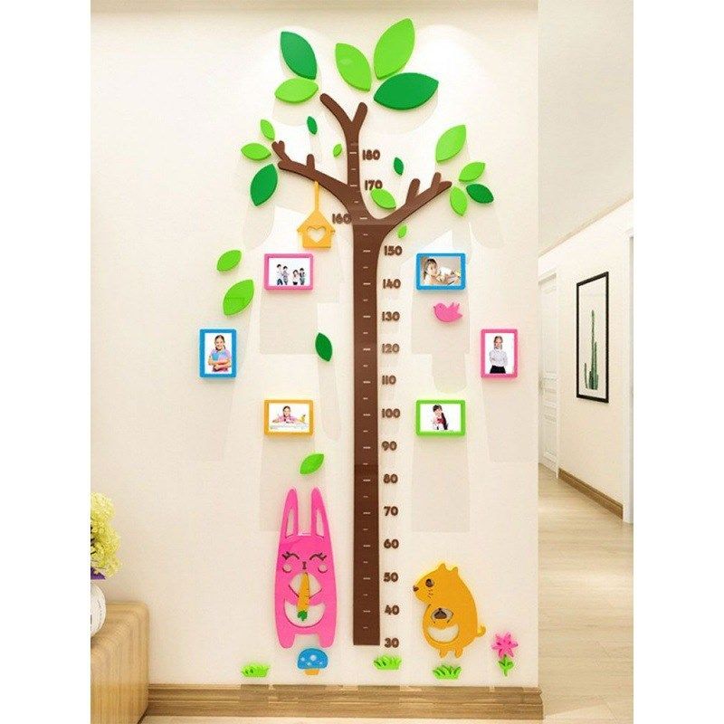 身高贴3dd立体墙贴宝宝卡通大树测量身高尺少儿房间幼儿园墙韩家,家居饰品,文化墙贴,淘宝优惠券,粉丝福利购,淘宝优惠卷