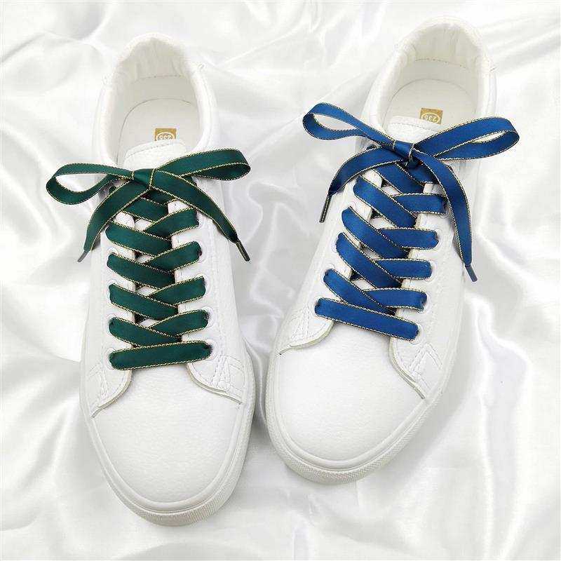 新潮1cm缎带金i边绸缎鞋带 小白鞋双面鞋彩色百搭帆布绸带鞋带女,服饰配件/皮带/帽子/围巾,鞋带,淘宝优惠券,粉丝福利购,淘宝优惠卷