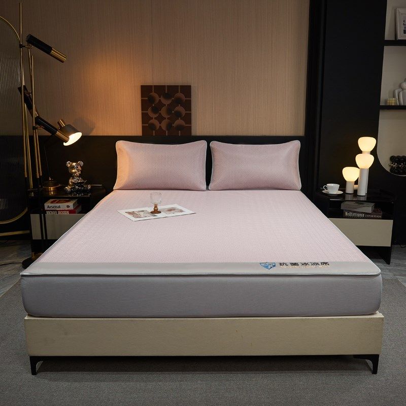 梦里花~空调席碳光抗菌冰丝凉席1.8米床笠单人床可洗,床上用品,冰丝席,淘宝优惠券,粉丝福利购,淘宝优惠卷