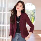 外套女2025新款 高级感短款 西装 春秋小个子女神范休闲百搭西服上衣