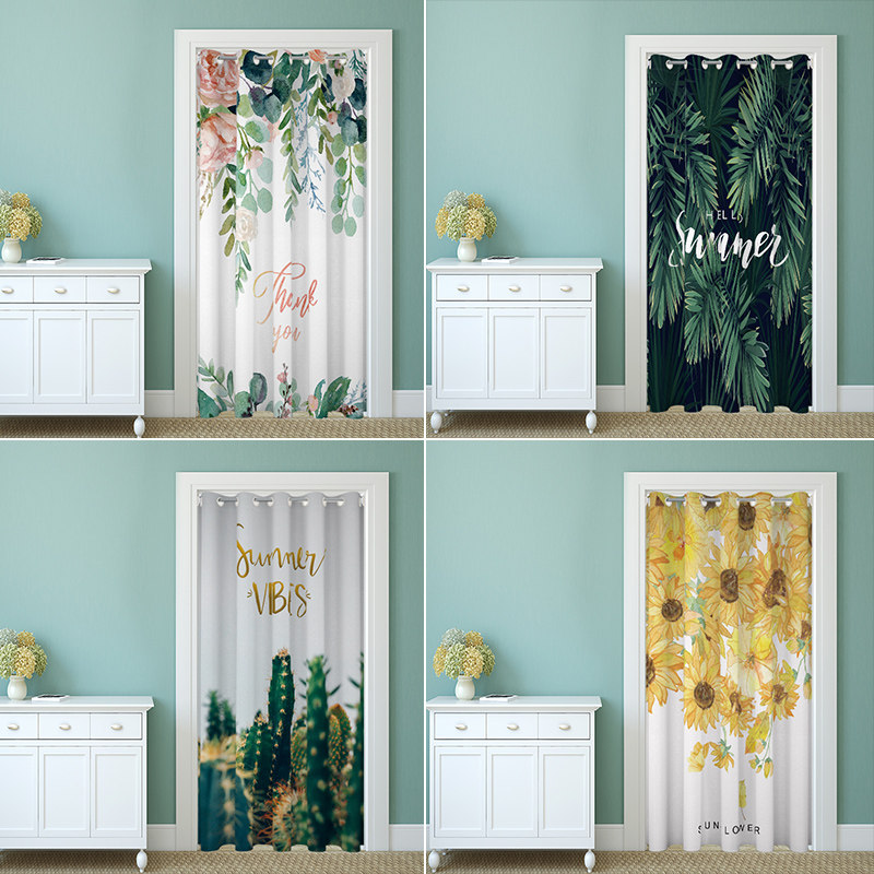 门帘卧室家用免打孔遮挡隔断帘空调挡风厨房厕所卫生间布艺布帘子,居家布艺,门帘,淘宝优惠券,粉丝福利购,淘宝优惠卷