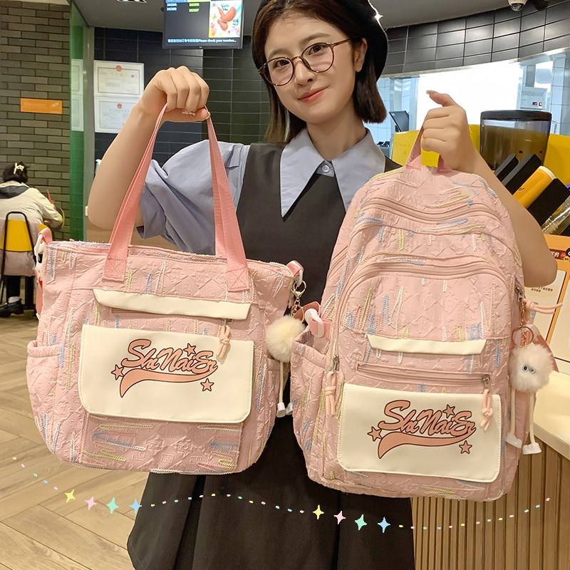 书包女孩小学生初中生高颜值高中学生大学生背包女双肩包2025新款