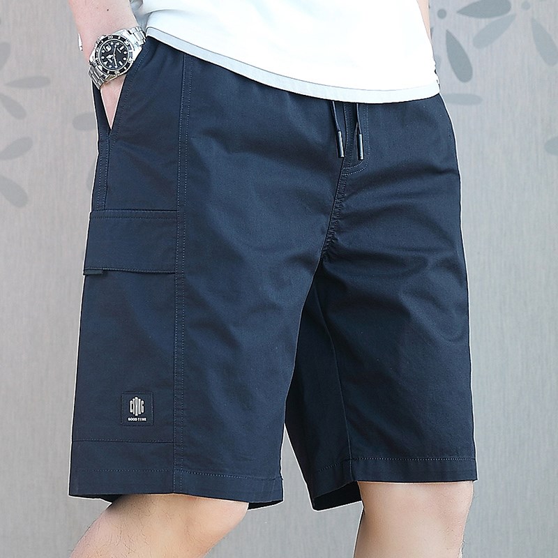 纯棉百搭工装短裤男士夏季宽松外穿夏天中裤男装休闲五分裤子男款