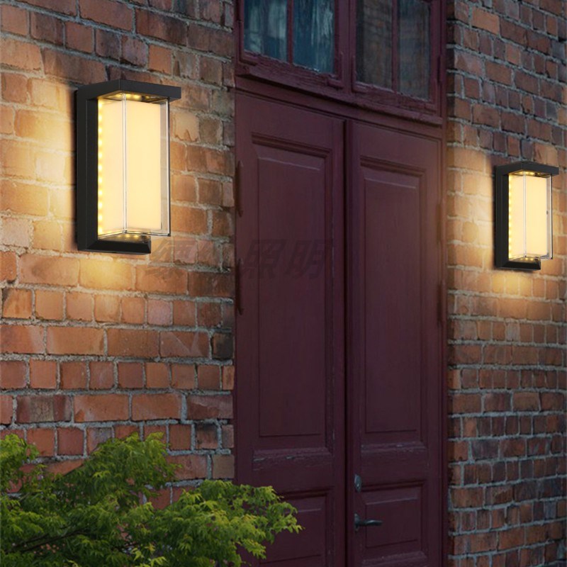 新款壁灯户外防水室内客廳燈入户玄关led别墅庭院阳台照明洗墙灯