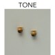 TONE 几何虎眼石耳夹蚊香盘高级感简约小众无耳洞耳钉秋冬美拉德