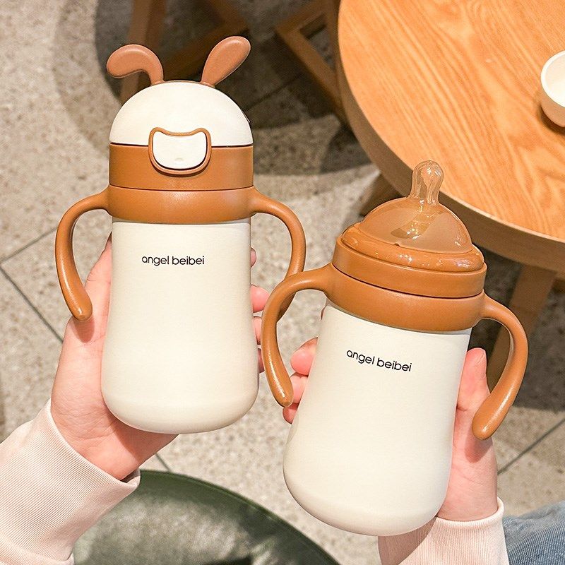 婴幼儿保温杯小月龄宝宝带吸管保温瓶便携外出儿童学饮杯1岁以上,婴童用品,婴童保温杯,淘宝优惠券,粉丝福利购,淘宝优惠卷