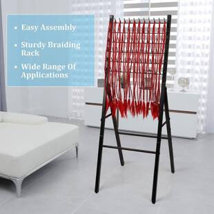 编织发架可折叠木制编织发架编织机架立式编织分离机架螺纹收纳架