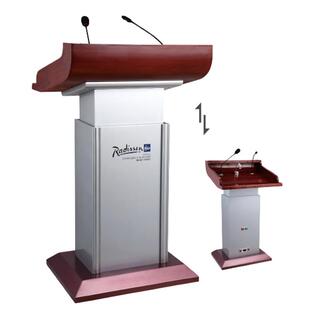 升降演讲台讲师教师多功能讲台桌司仪主持人发言台培训演讲台