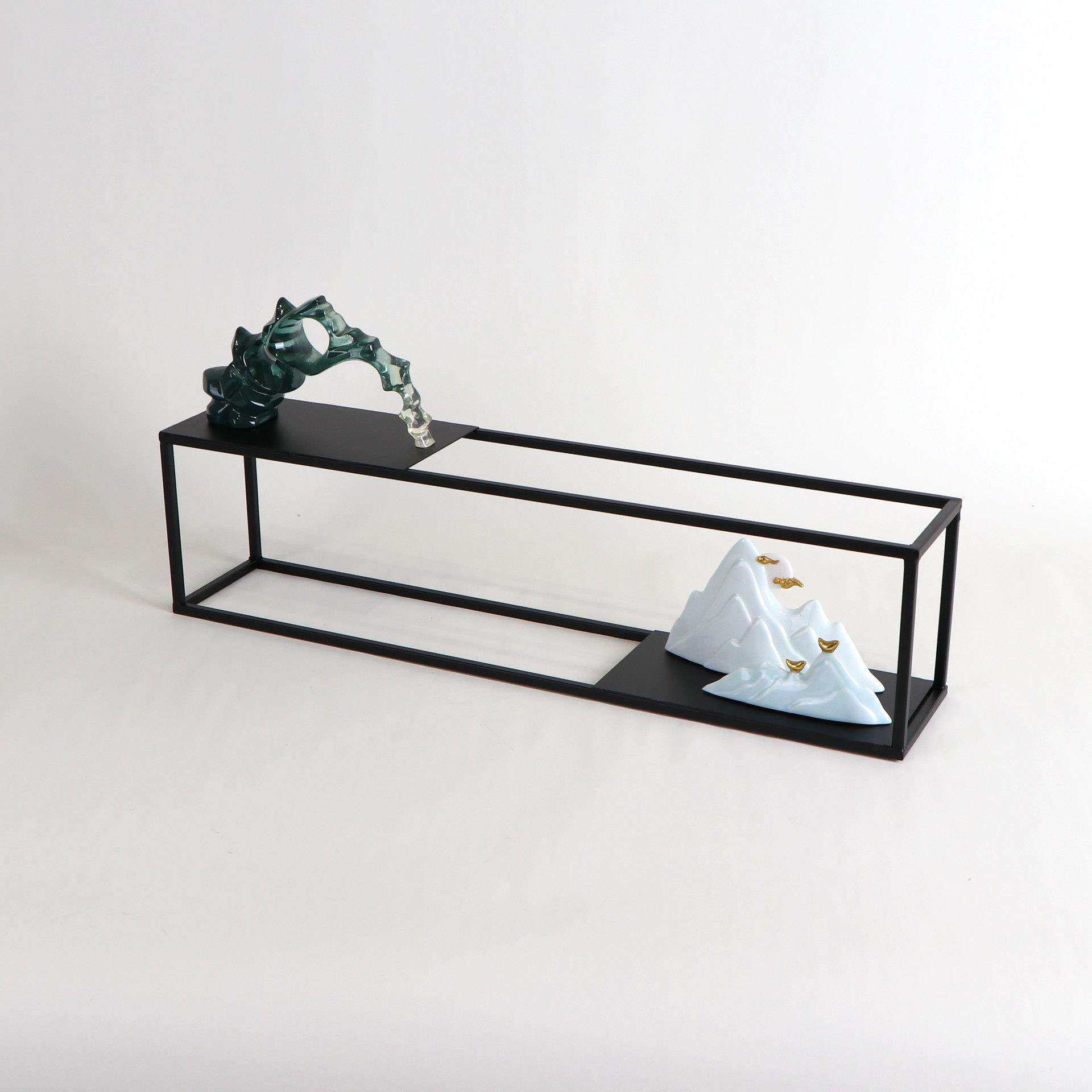 新中式长方形托盘组合套装摆件样板房售楼处飘窗茶几茶室软装饰品,电子/电工,接线端子,淘宝优惠券,粉丝福利购,淘宝优惠卷