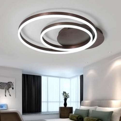 客厅灯简约现代大气家用led吸顶灯创意圆形主卧室灯温馨北欧灯具