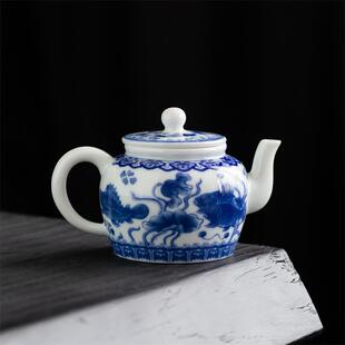 家用茶壶功夫一堂沏茶富贵泡茶壶茶具冲泡茶茶水陶瓷单壶专用