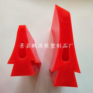 聚氨酯整体卡槽式刮刀皮带清扫器刮刀重型聚氨酯刮板传送带刮料器