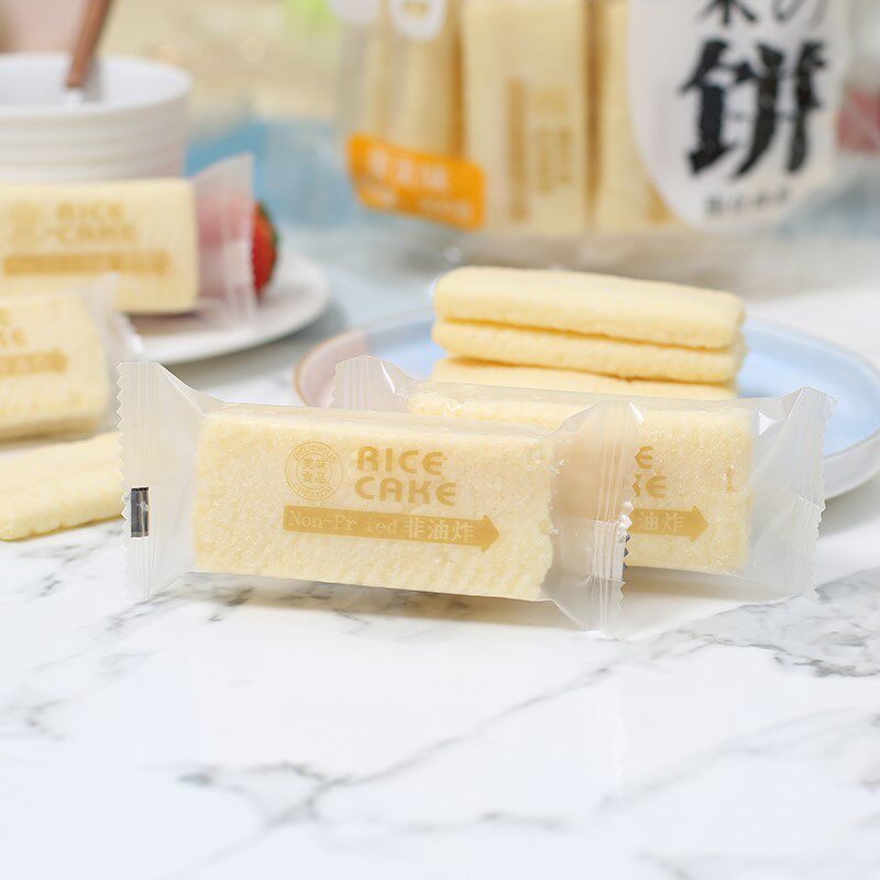 果治米饼米棒非油炸米饼糙米卷牛奶味蛋黄味网红零食300g包邮