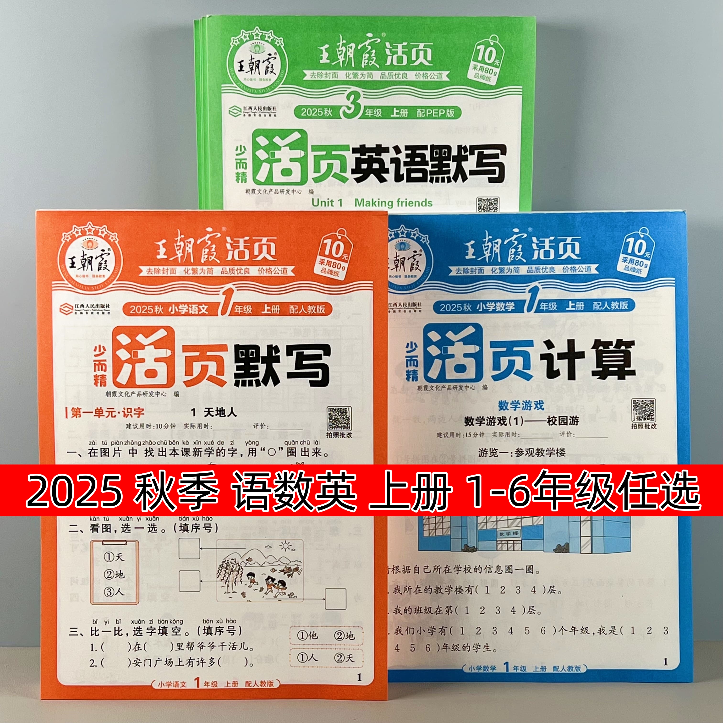 2025新王朝霞小学活页默写练习本