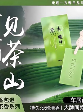 龙井香薰蜡片衣柜卧室晨雾愈木龙井茶香香氛挂件持久留香无火香薰