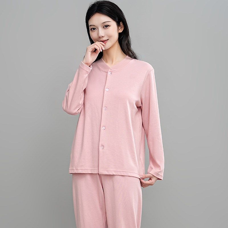 全棉散口老年秋衣秋裤开衫男爸爸纽扣棉毛衫女开襟老年人妈妈内衣,女士内衣/男士内衣/家居服,保暖套装,淘宝优惠券,粉丝福利购,淘宝优惠卷