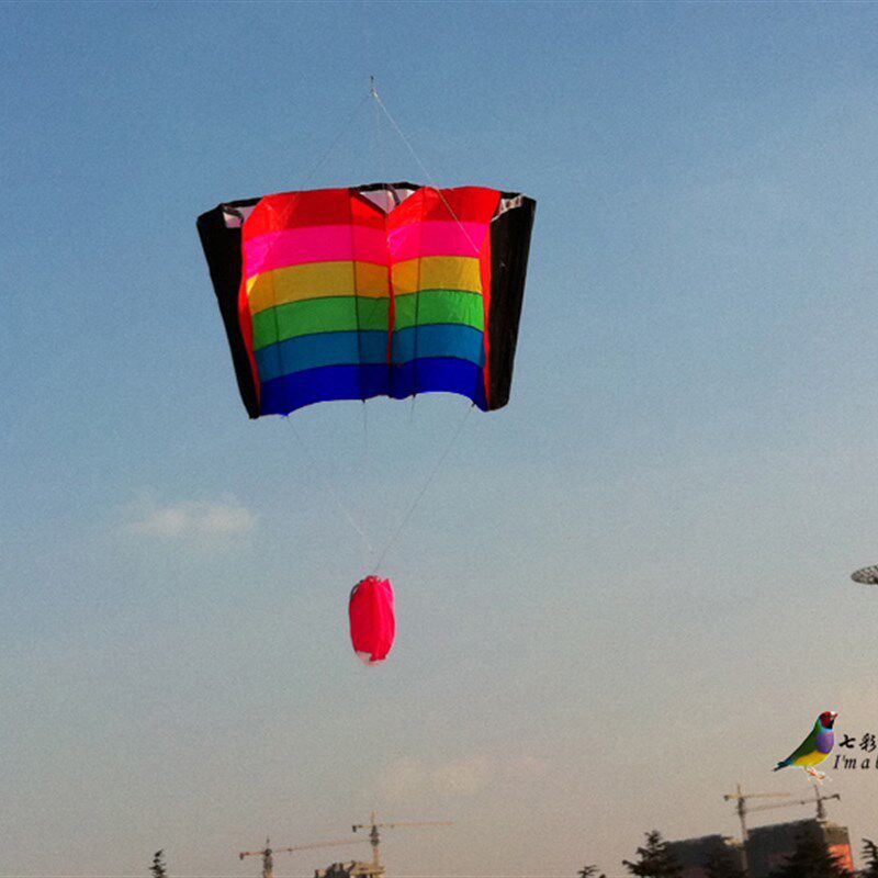彩虹之翼 潍坊七彩鸟风筝 易飞天空 加强版