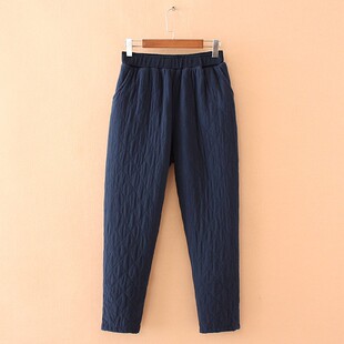 新款 子外穿高腰中老年棉裤 大码 200斤胖妈妈宽松夹棉裤 女 女装 冬季