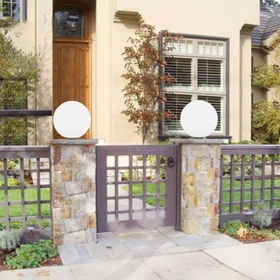 接电款庭院柱头灯户外防水LED超亮别墅大门柱子灯球形围墙柱头灯