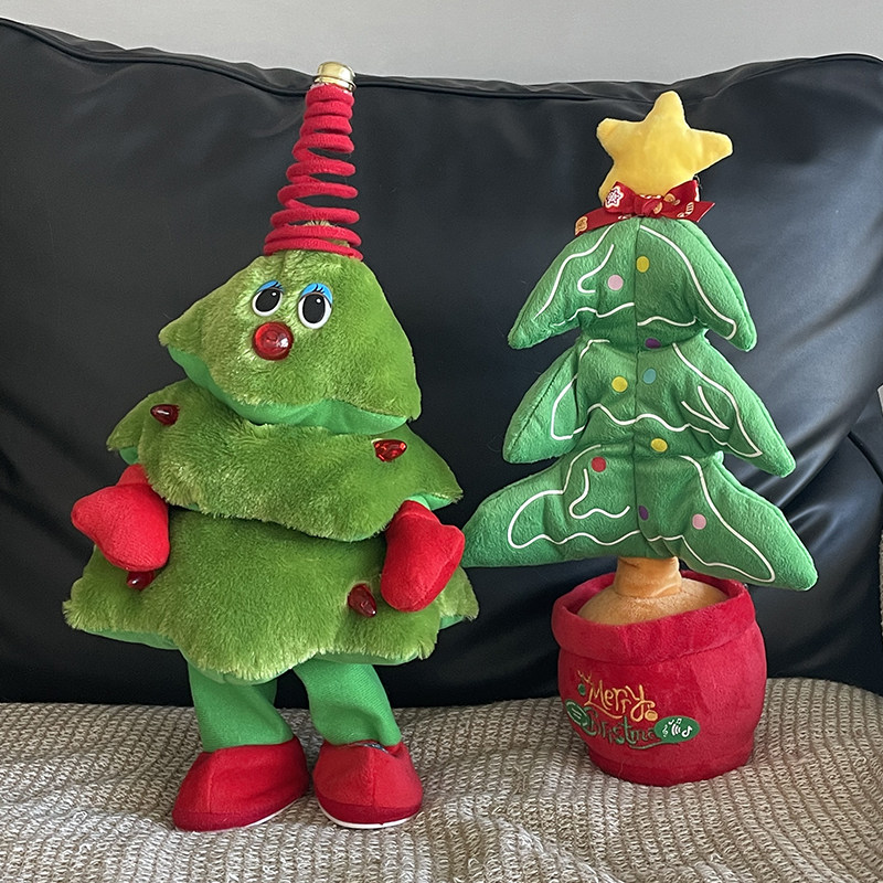 圣诞宠物发声玩具送礼圣诞树礼物礼品狗狗猫咪解闷唱歌跳舞学舌