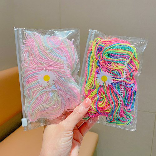 编发彩绳脏脏辫发圈脏辫发绳编头发神器丝带绑发儿童彩带头饰女童