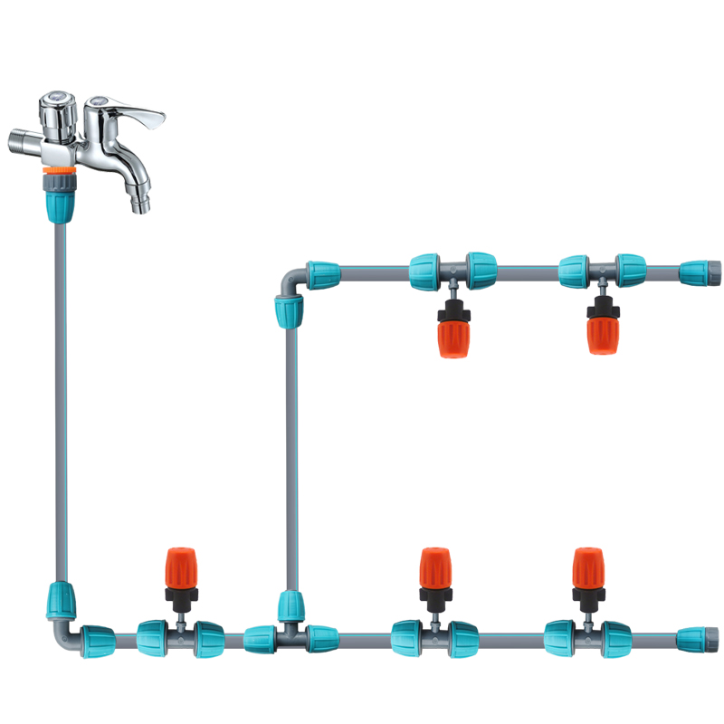 大棚降温雾化微喷倒挂自动浇花工厂养殖浇水微喷围挡防尘喷头设备