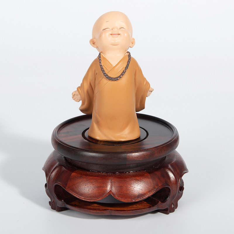 红酸枝圆形摆件佛像关公紫砂壶盆景古董花瓶实木底木托展示架子