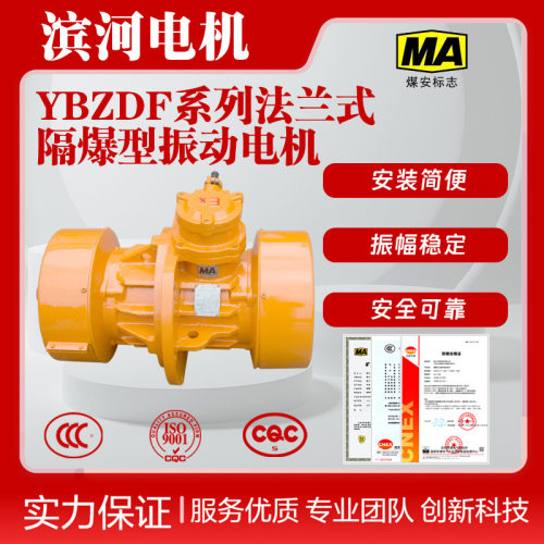 防爆振动电机滨河供应YBZDF-40-6法兰式隔爆型振动电机特殊作业环