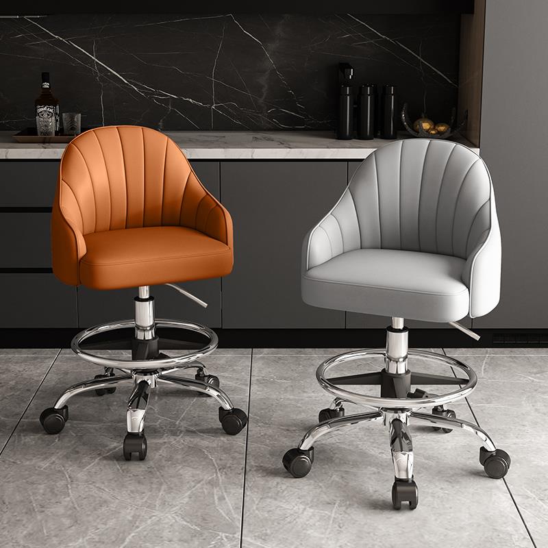 j8升降椅凳子做饭吧椅椅子吧台前台坐椅万向轮厨房收银台g3