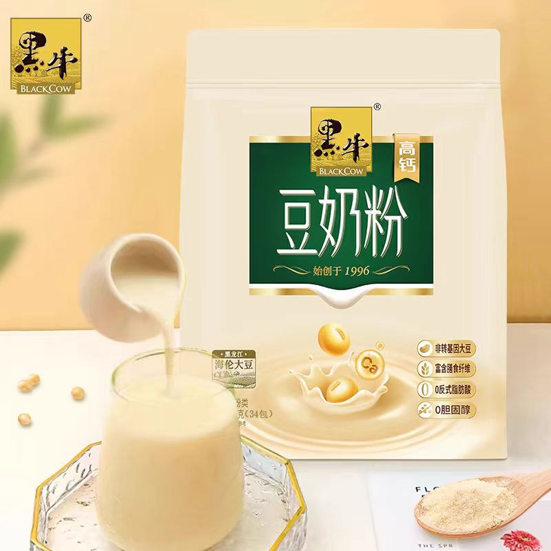 黑牛豆奶粉高钙营养早餐34袋图片